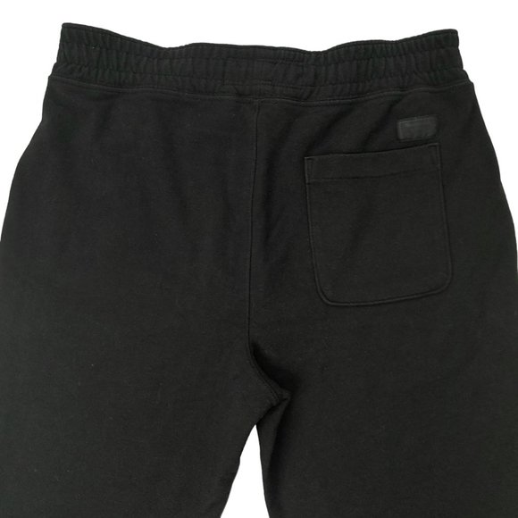 Abercrombie & Fitch Sweatpants Mens Medium Black Tapered Ankle Zip Athletic Gym - Picture 6 of 11